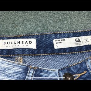 Bullhead high waisted  denim shorts size 1